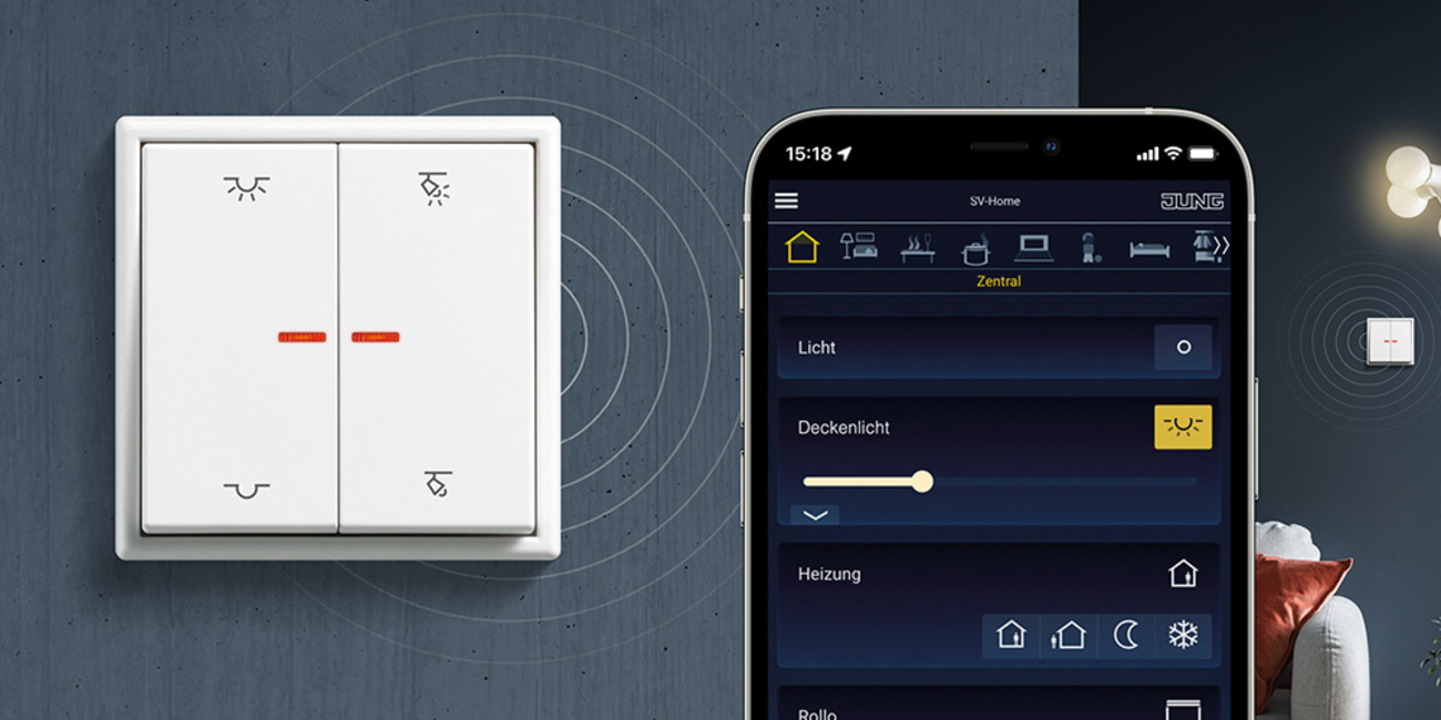 KNX RF Taster bei Horst Gebäudetechnik in Haunetal